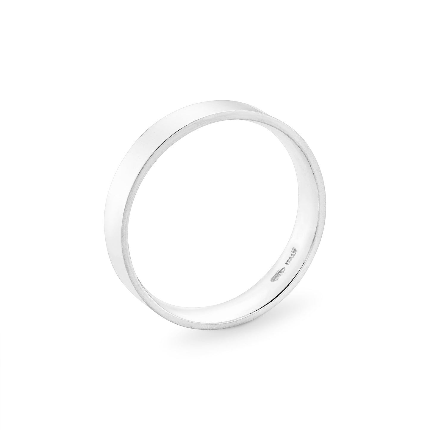 Miabella 925 Sterling Silver Flat Comfort Fit Band Ring for Women and Men 2mm, 4mm, 6mm Made in Italy