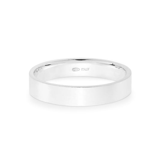 Miabella 925 Sterling Silver Flat Comfort Fit Band Ring for Women and Men 2mm, 4mm, 6mm Made in Italy